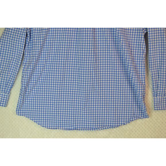 Vineyard Vines Men's XL Cooper Premium 120's Blue Checkered Button Down Shirt - Picture 9 of 12